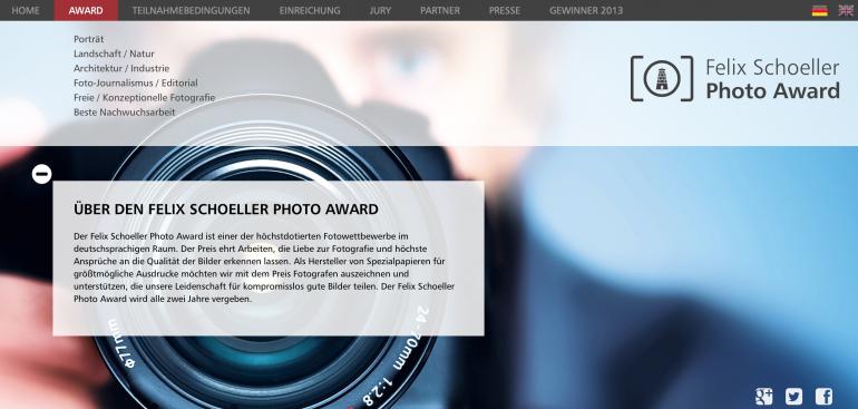 Felix Schoeller Photo Award: Der Einsendeschluss ist der 31. Mai 2015.