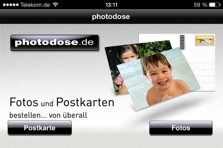 PhotoDose: Stabil, Einfach, Klar
Die Apps von Photodose und Fujidirekt unterscheiden sich nicht in ihren Grundfunktionen, insofern gelten alle Erläuterungen gleichermaßen für beide Apps. Die Version von Photodose lief auf unserem Testgerät aber sogar noch eine Spur flüssiger und stabiler.
