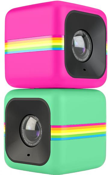 Trotz der technischen Neuerungen des Polaroid Cubes bleiben die kompakten Abmessungen von 35 mm x 35 mm bestehen. 