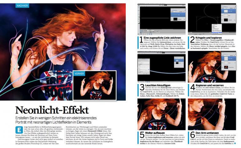 Einblick in das neue Heft: Photoshop ELEMENTS 1/2015