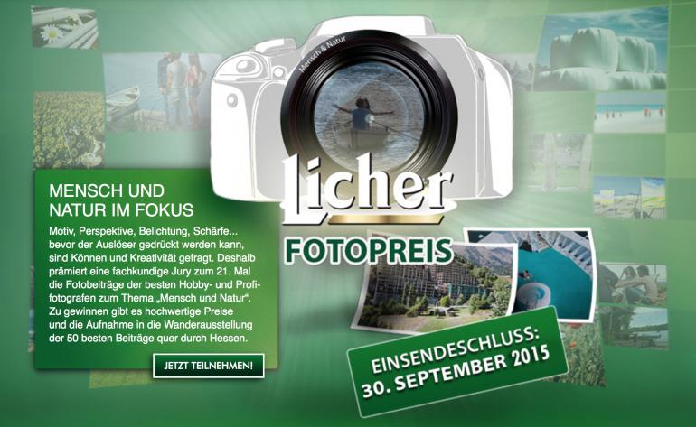 Licher Fotopreis – Thema „Mensch und Natur“