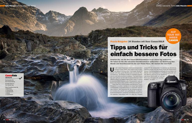 24 Stunden mit Ihrer Canon-DSLR: Tipps und Tricks für einfach bessere Fotos. 