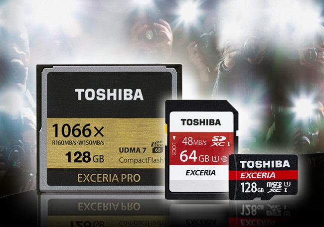 Toshiba IFA-News: Drei neue Speicherkarten-Modelle der Exceria-Serie.
