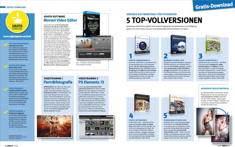Gratis-Download: Sechs Vollversionen, zwei Videotrainings u.v.m.