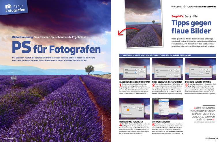 Flaue Bilder blühen mit Photoshop wieder auf