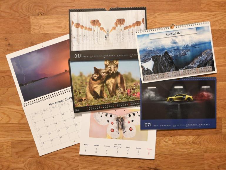 Fotokalender: Sechs Digitaldruck- und Echtfoto-Anbieter im Vergleich