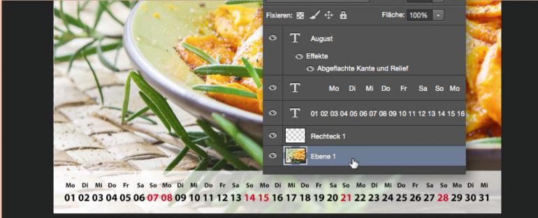 In 14 Schritten zum individuell gestalteten Kalender 