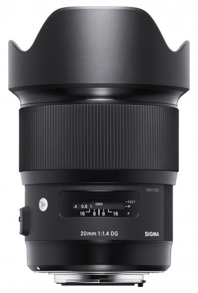 Das neue Sigma 20mm F1.4 DG HSM | Art von oben