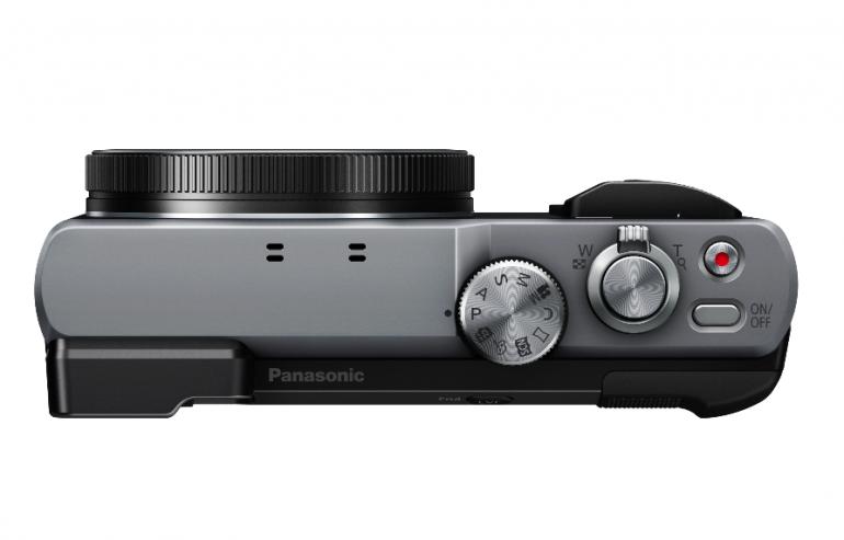 Schickes Design, finden wir: Lumix DMC-TZ81 von oben