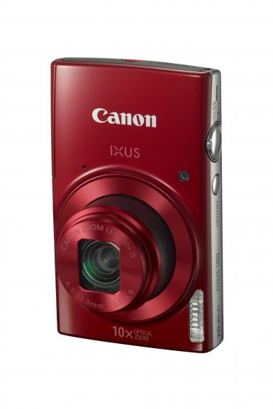 Canons neue IXUS 180 ist in blau, schwarz und rot verfügbar. 