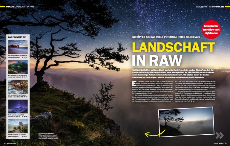 Landschaft in RAW