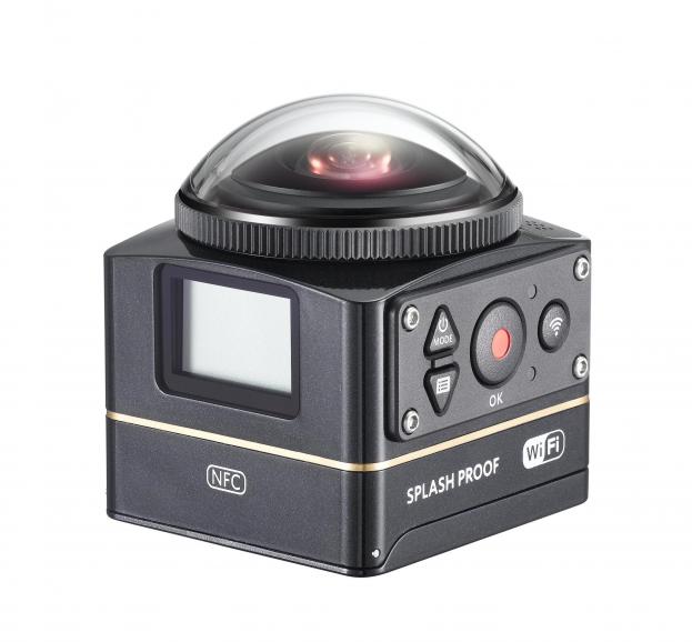 Mit 235-Grad-Umsicht zeichnet die SP360 4K eine Menge auf. Für vollsphärische 360-Grad-Bilder ist eine zweite Kodak-Action-Cam nötig.