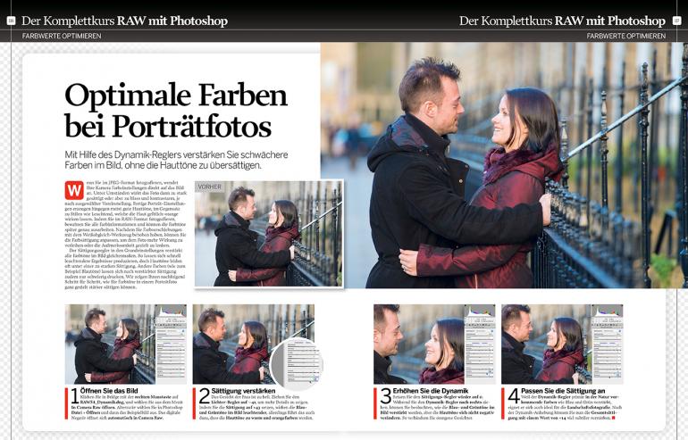 Farboptimierung von Porträtfotos