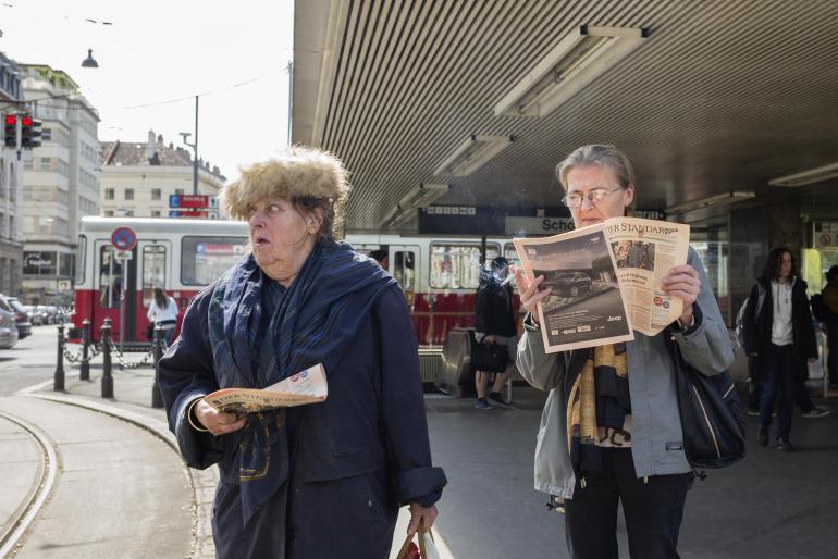 Straßenaufnahme in Wien, fotografiert vom italienischen Profifotografen Andrea Boccalini.