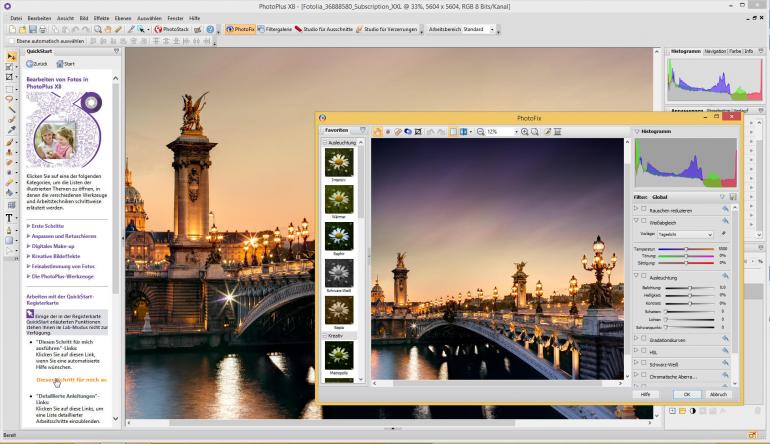 Einsteigertauglich: Mit dem integrierten Werkzeug PhotoFix gelingen Korrekturen ganz einfach per Mausklick – ideal für Einsteiger.
