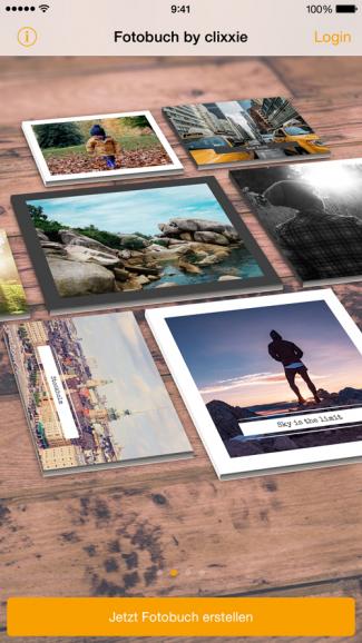 Fotobuch by clixxie ist die für iOS generierte App zur Erstellung eines individuellen Fotobuchs.
