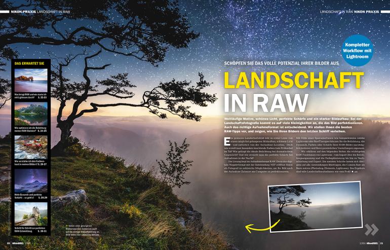 Landschaft in RAW