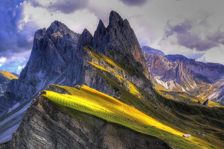 Ebenfalls auf dem Treppchen: Das Bild &quot;Traumhafte Bergwelt&quot;, fotografiert während einer Wanderung auf der Seceda Alm in den Dolomiten. 