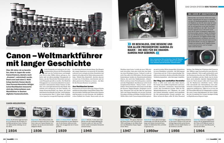 Canon: Weltmarktführer mit langer Geschichte. 