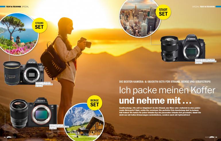 Die besten Kamera- &amp; Objektiv-Sets für Strand, Berge &amp; Städtetrips