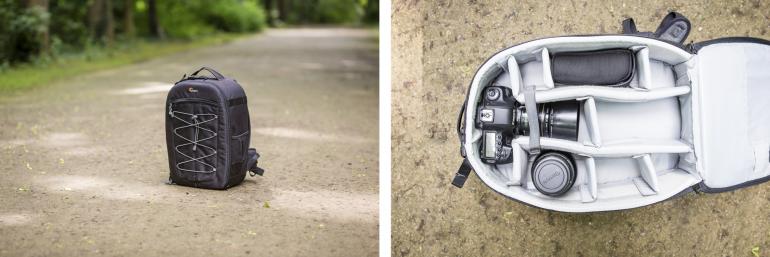 Reduziert: Der große Kamerastauraum steht beim Lowepro Photo Classic BP 300 AW statt innovativer Rucksackfeatures im Vordergrund.