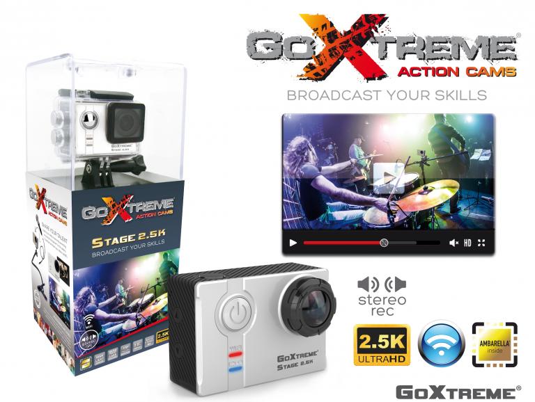 Actioncam für die Bühne: GoXtreme Stage 2.5 K
