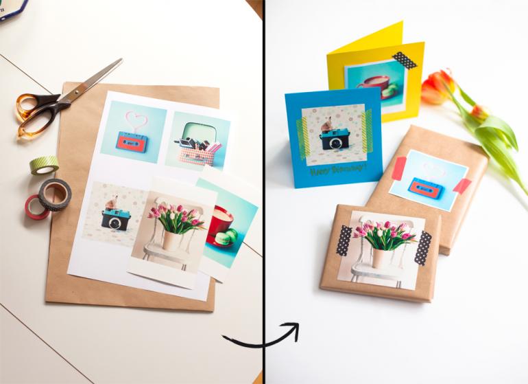 Verzieren Sie Geschenke und Grußkarten mit Ihren eigenen Aufnahmen und überraschen Sie so Freunde und Verwandte mit ganz persönlichen Botschaften.