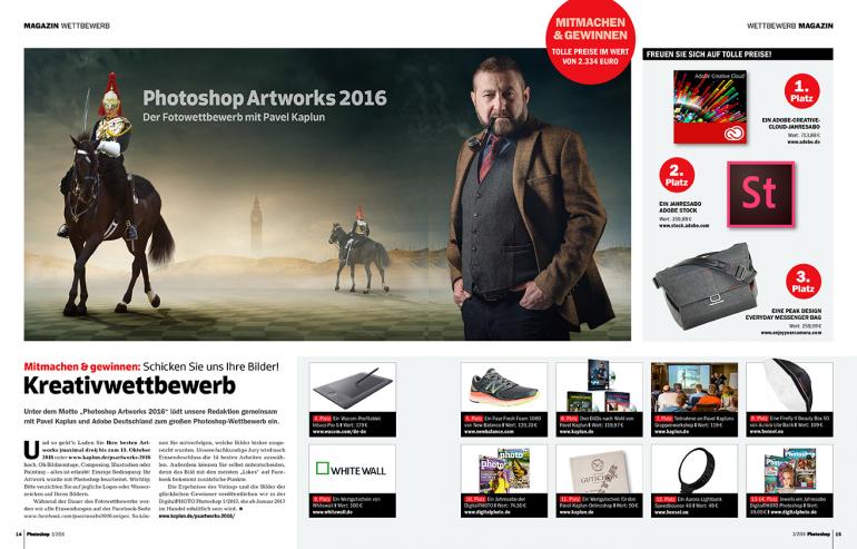 Photoshop Artworks 2016 – Wettbewerb mit Pavel Kaplun. 