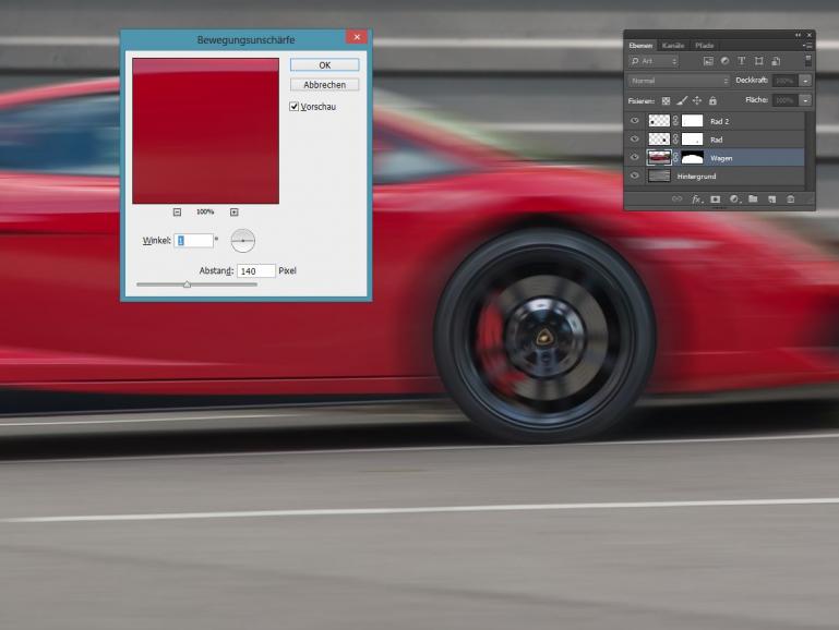 So erzeugen Sie dynamische Autobilder mit Photoshop