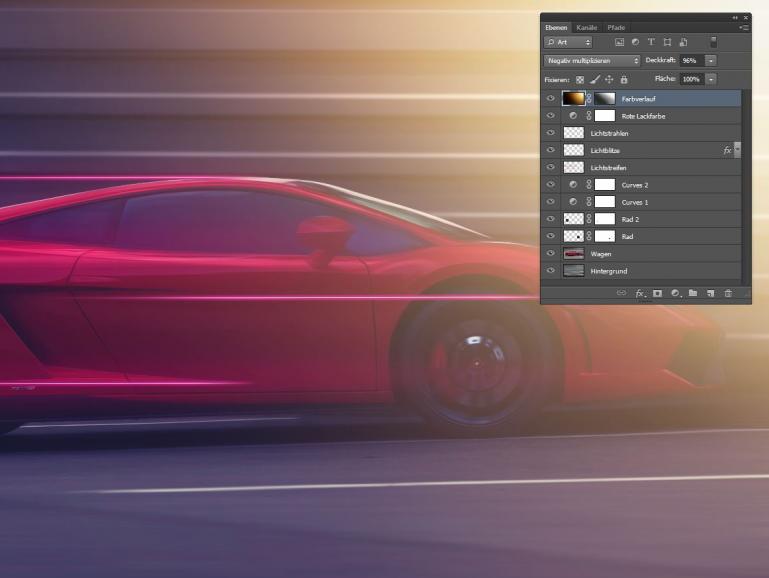 So erzeugen Sie dynamische Autobilder mit Photoshop