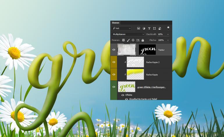 So gestalten Sie einen sommerlichen Texteffekt in Photoshop