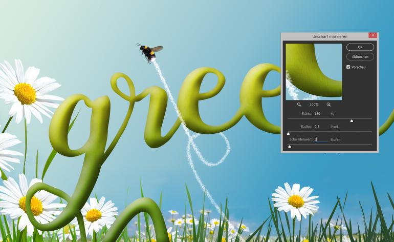 So gestalten Sie einen sommerlichen Texteffekt in Photoshop