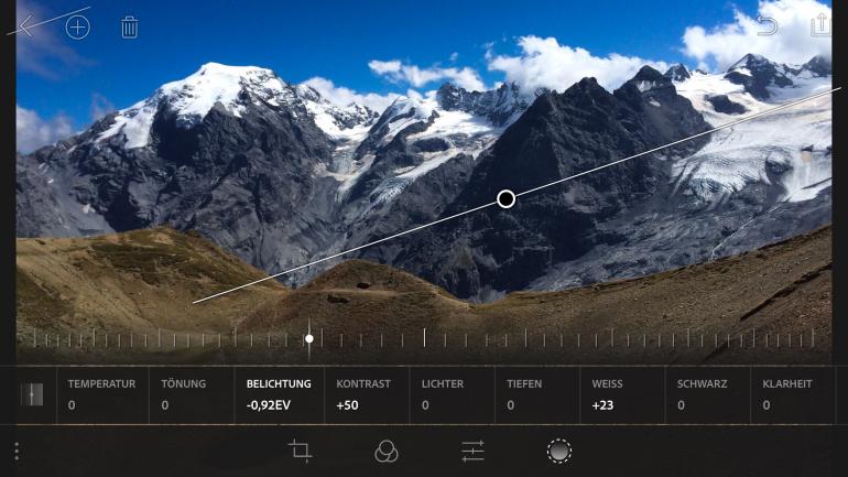 Lightroom mobile: Selektive Korrektur
