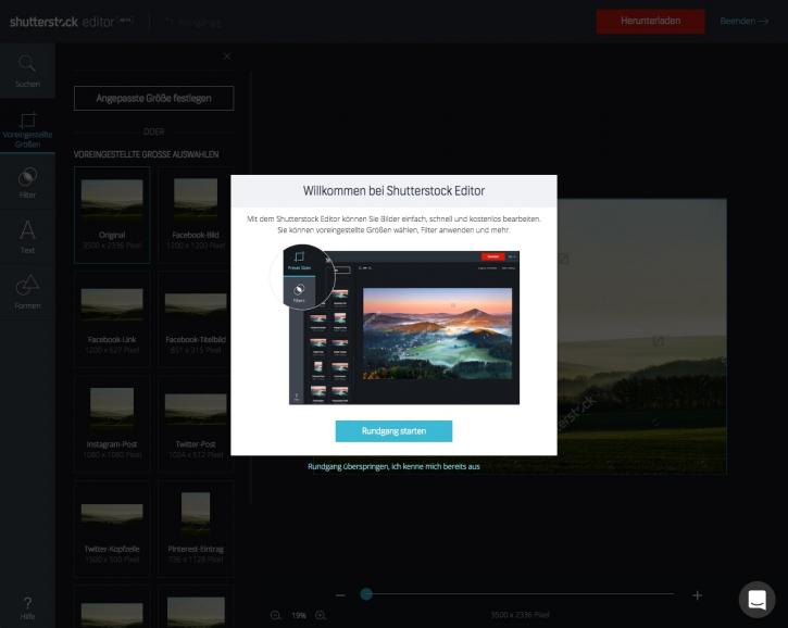 Shutterstock stellt seinen neuen Editor vor