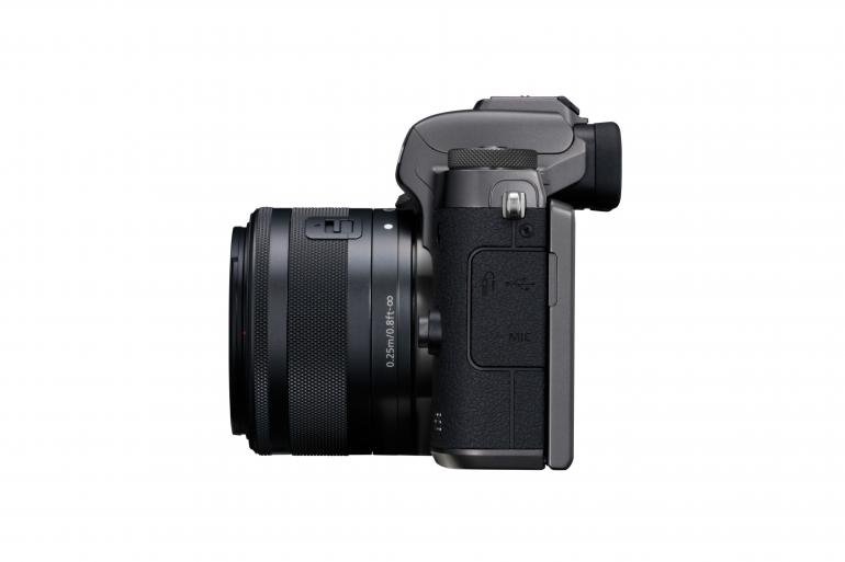 Canon EOS M5 – Profilansicht. 