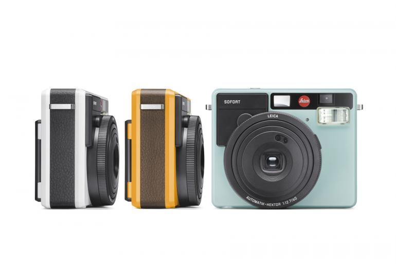 Die neue Sofortbildkamera von Leica wird in drei verschiedenen Farben erhältlich sein.