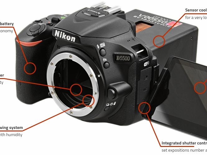 Astrofotografie: Nikon D5500a mit Kühler