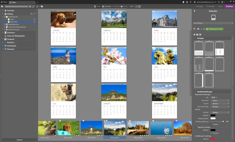 Ein Fotokalender mit Ihren persönlichen Bilder, ist im Handumdrehen erstellt.