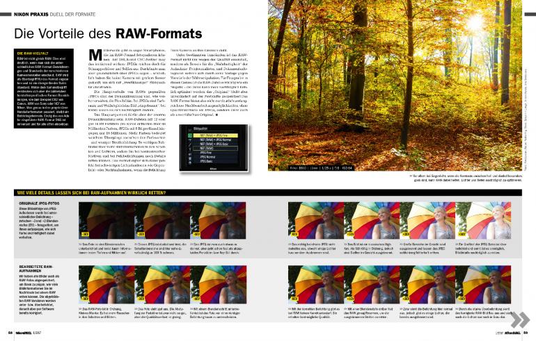 Die Vorteile des RAW-Formats