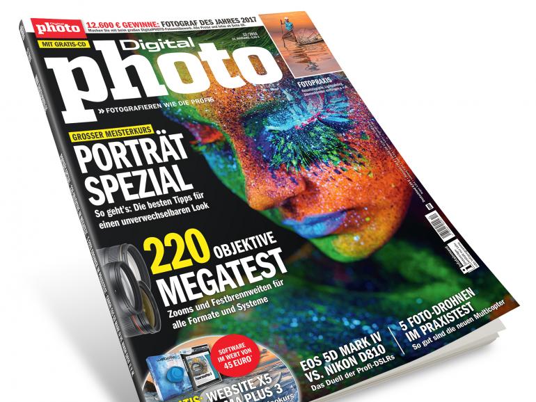 Die neue Ausgabe der DigitalPHOTO - 12/2016, jetzt im Handel erhältlich.