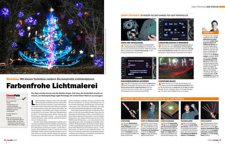 Farbenfrohe Lichtmalerei