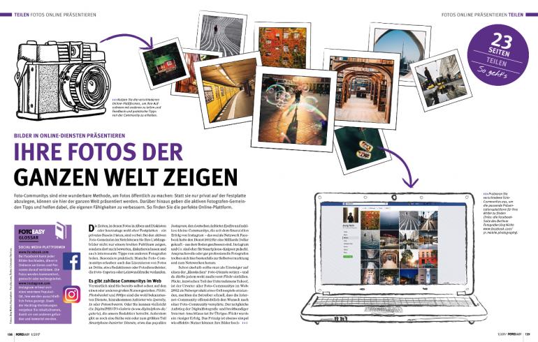 Bilder in Online-Diensten veröffentlichen