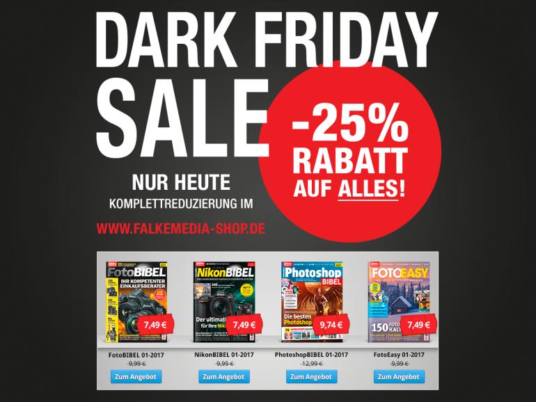 Dark Friday Sale: Supergünste Angebote bei falkemedia! 25% Rabatt