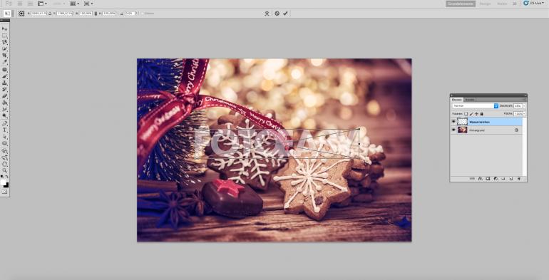 Photoshop So Fugen Sie Ein Wasserzeichen Ein