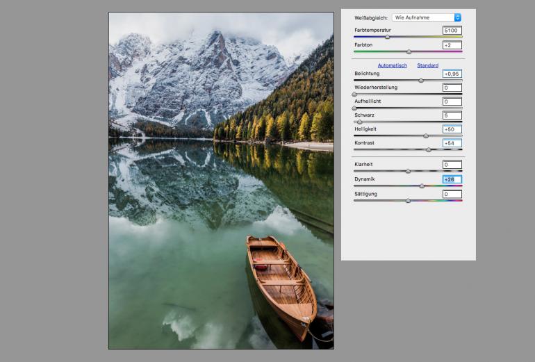 So geht RAW-Entwicklung in Photoshop