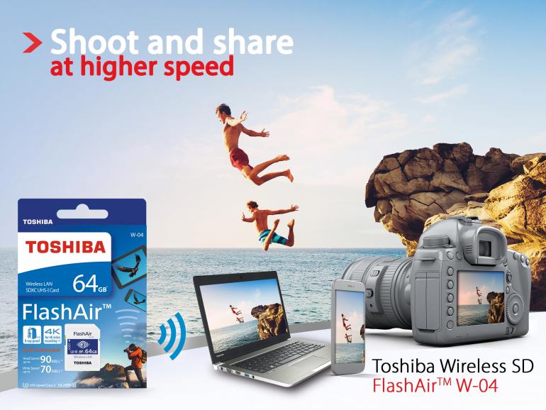 CeBIT 2017: Toshiba präsentiert neue FlashAir-Wireless-SD-Karte