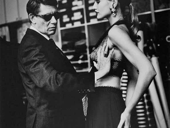 Helmut Newton: Yves Saint Laurent in his atelier, Paris, 1991 