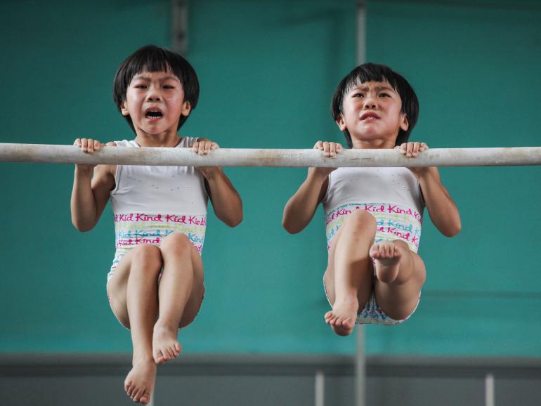 The twins' gymnastics dream