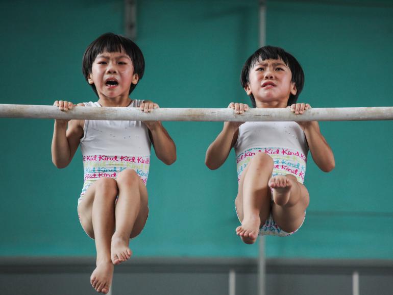 The twins' gymnastics dream