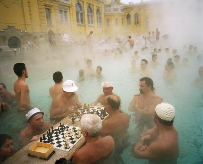 Szechenyi thermal baths, Budapest, Hungary, 1997.